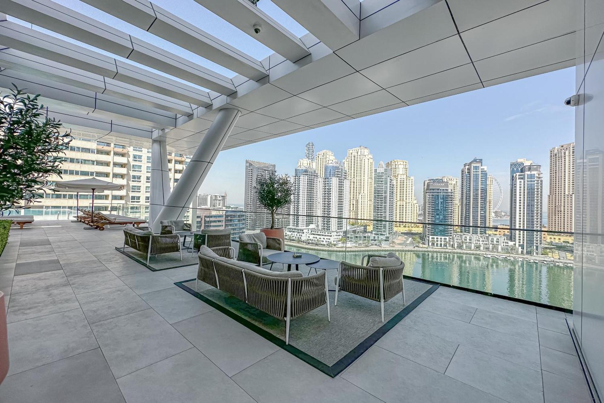 Apartamento Modern 2Br High Floor Haven In Vida Dubai Marina Exterior foto