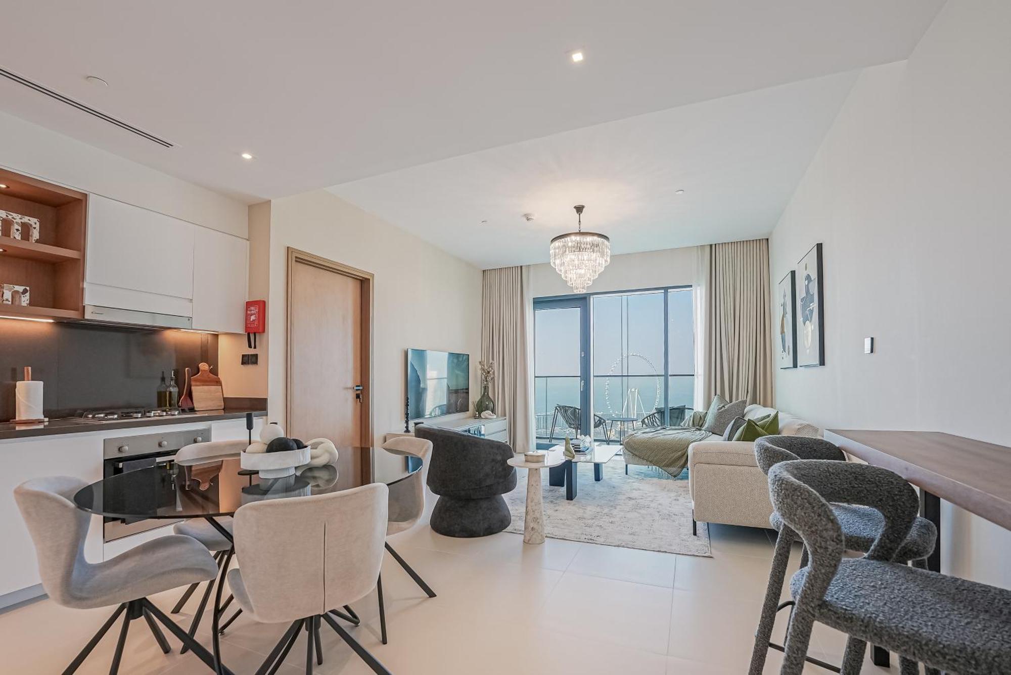 Apartamento Modern 2Br High Floor Haven In Vida Dubai Marina Exterior foto