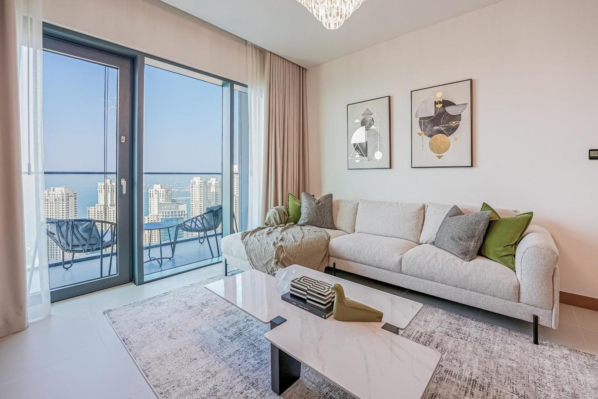 Apartamento Modern 2Br High Floor Haven In Vida Dubai Marina Exterior foto